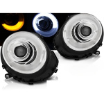 Paire de feux phares Mini Cooper 06-14 Daylight LTI chrome
