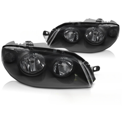 Paire de feux phares Fiat Punto 03-07 halogene Noir