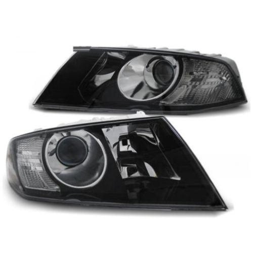 Paire de feux phares Skoda Octavia 04-08 design noir
