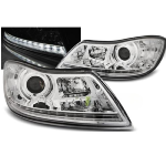 Paire de feux phares Skoda Octavia 09-12 Daylight led chrome