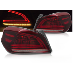 Paire de feux arriere Subaru WRX de 2014 a 2021 Full LED Rouge Dynamic