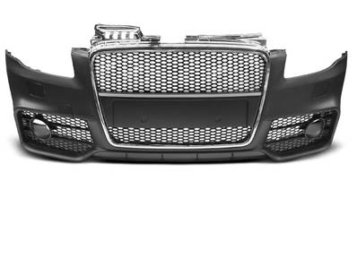 Pare choc avant pour Audi A4 8E de 2004 à 2008 look Sport chrome noir