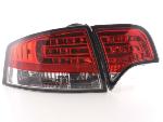 Paire de feux arrière Audi A4 8E Berline 2004 a 2007 Rouge Chrome Led