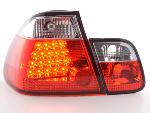 Paire de feux arrière BMW serie 3 E46 Berline 01-05 Rouge Chrome Led