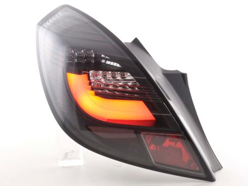 Paire feux arrière Opel Corsa D 3 portes 2006 a 2010 Noir Led LTI