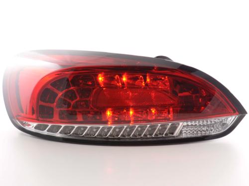 Paire de feux arrière VW Volkswagen Scirocco 2008-2014 Rouge Chrome Led