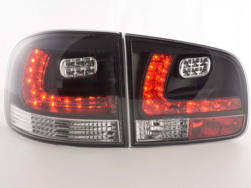 Paire feux arrière VW Touareg 7L 2003 a 2009 Noir Led