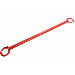 Barre anti rapprochement arriere BMW serie 5 E60 / E61 de 2003 a 2010 - acier rouge