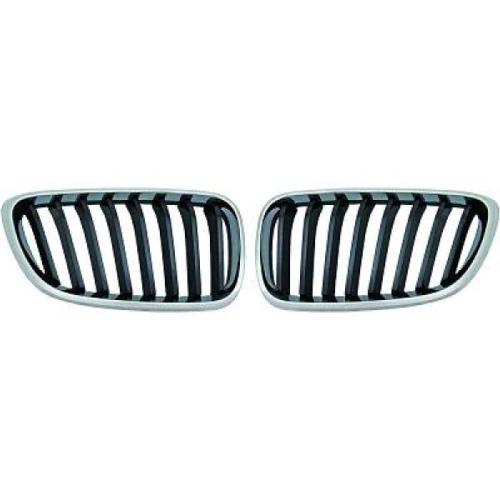 Grille Calandre Avant en ABS BMW Serie 2 2013 a 2017 Chrome/Noir Look M