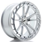 Jante JR Wheels JR45 21x9,5 ET15-35- 5 Trous sur mesure- Silver Machined Face