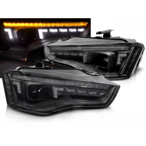 Paire de feux phares Audi A5 B8 de 2011 a 2016 DRL Led Dyn Noir