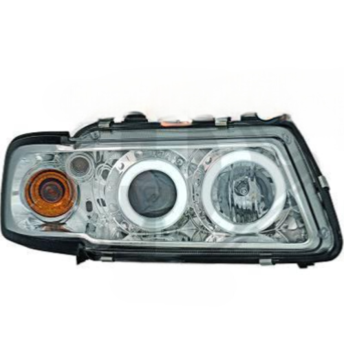 Paire de Phares Angel Eyes CCFL Audi A3 8L 1996 a 2000 Chrome