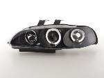 Paire de feux phares Angel Eyes Honda Civic 4 Portes 1992 a 1995 Noir