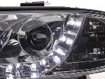 Paire de feux phares Daylight Led Audi A6 4B 1997-2001 Chrome