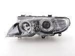 Paire de feux phares Angel Eyes BMW Serie 3 E46 Break de 02 a 05 chrome