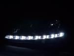 Paire de feux phares Daylight Led DRL Opel Corsa C 01-06 Noir