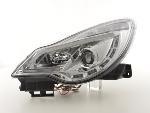 Paire de feux phares Daylight Led DRL Opel Corsa D 11-14 chrome