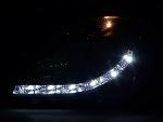 Paire de feux phares Daylight led DRL Opel Vectra C 02-05 noir