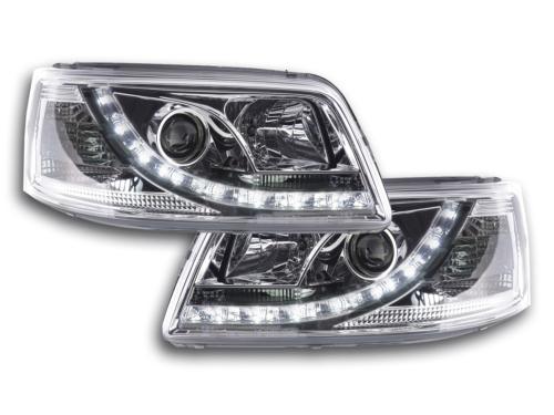 Paire de feux phares Daylight Led VW Bus T5 03-09 Chrome