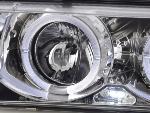 Paire de feux phares Angel Eyes BMW serie 3 E36 Cabriolet 92-98 chrome