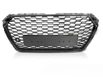 Calandre pour Audi A4 B9 de 2015 a 2019 Look Sport Noir brillant PDC
