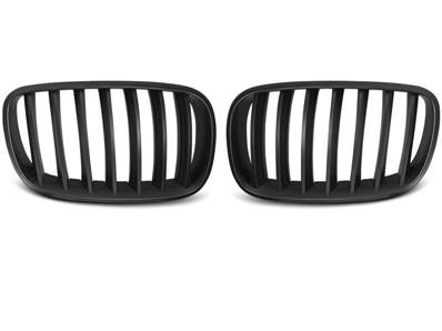 Paire de grille calandre BMW X5 E70, X6 E71 de 2008 a 2013 Noir Mat