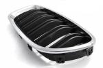 Grilles calandre BMW serie 5 F10 / F11 10-16 chrome noir