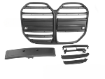 Grille de calandre avant BMW Serie 4 G26 Gran Coupe de 2021 a 2025 Noir matt