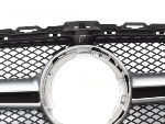 Grille calandre Mercedes classe C W205 18-21 Noir Silver