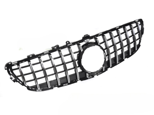 Grille calandre Mercedes CLS C218 de 2014 a 2018 Chrome Noir Brillant