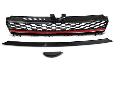 Grille de calandre VW Golf 7 13-17 look GTI rouge