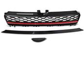 Grille de calandre VW Golf 7 13-17 look GTI rouge