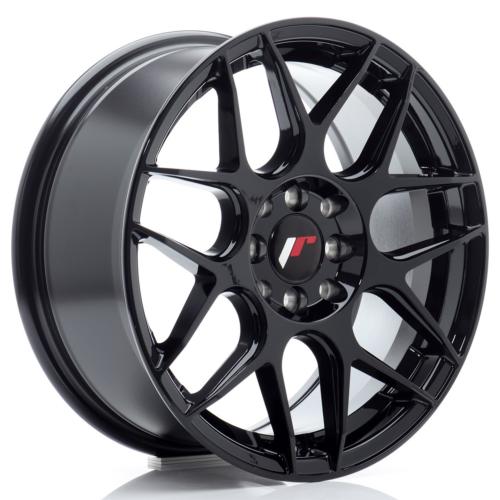 Jante JR Wheels JR18 16x7 ET35 - 4x100 / 4x114.3 - Noir brillant