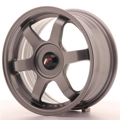 Jante JAPAN RACING JR3 15" x 7" Multi Perçage ET 35 Gun metal