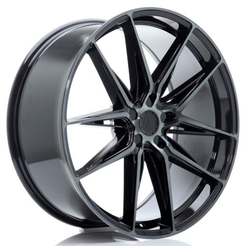 Jante JR Wheels JR44 22x10 ET20-46 - 5 trous sur mesure - Black machined w/ Tinted face