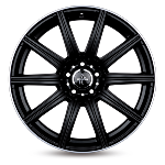 Jante Keskin KT16 18x8 ET45 5/112 MATT BLACK LIP POLISH
