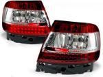 Paire de feux arriere Audi A4 de 11/1994 a 09/2000 berline LED rouge et blanc