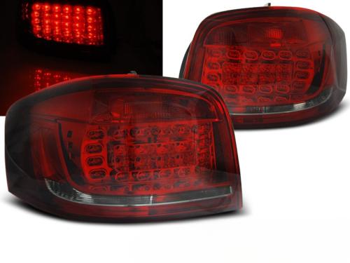 Paire de feux arrière Audi A3 8P 08-12 LED rouge fume