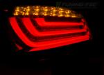 Paire feux arriere BMW serie 5 E60 LCI Berline 07-10 LED BAR Rouge Fume