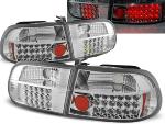 Paire de feux arriere Honda civic 91-95 LED chrome