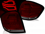 Paire de feux arriere Mercedes ML W164 de 2005 a 2008 FULL LED Rouge Fume