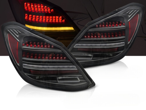 Paire de feux arriere Mercedes Classe C W205 de 2014 a 2021 Noir Rouge - FULL Led Dyn