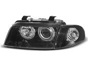 Paire de feux phares Audi A4 B5 de 1994 a 1998 angel eyes noir