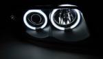 Paire de feux phares Audi A4 B5 de 1994 a 1998 angel eyes CCFL noir