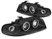 Paire de feux phares Audi A4 B5 de 1994 a 1998 angel eyes CCFL noir
