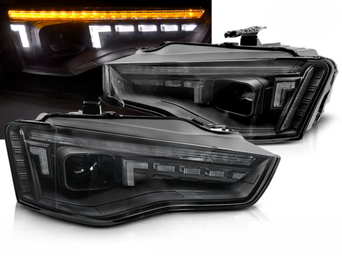 Paire de feux phares Audi A5 B8 de 2011 a 2016 DRL FULL Led Dyn Noir