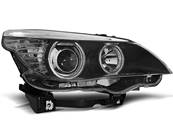 Paire de feux phares BMW serie 5 E60/ E61 de 2003 a 2007 angel eyes CCFL noir