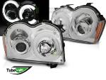 Paire de feux phares Jeep Grand Cherokee 05-08 LED LTI chrome