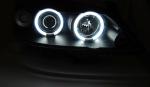 Paire de feux phares Opel Astra G 97-04 angel eyes CCFL noir