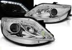 Paire de feux phares Seat Ibiza 6J 08-12 Daylight led chrome